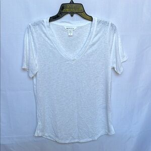 Athleta White Relaxed Short Sleeve Tee